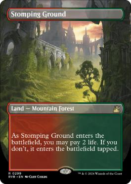 [299]【EN】■ボーダーレス■踏み鳴らされる地/Stomping Ground【RVR】[R][土地]