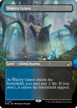 [301]【EN】■ボーダーレス■湿った墓/Watery Grave【RVR】[R][土地]