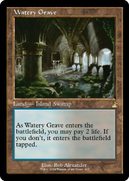 [415]【EN】■旧枠■湿った墓/Watery Grave【RVR】[R][土地]