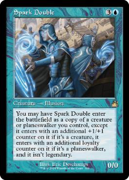 [319]【EN】【FOIL】■旧枠■灯の分身/Spark Double【RVR】[R][青]
