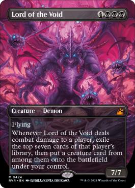 [424]【EN】【FOIL】■ボーダーレス■虚無の王/Lord of the Void【RVR】[M][黒]