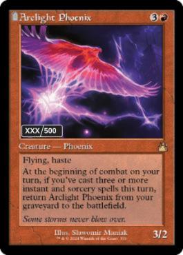[331]【EN】【ダブルレインボウFOIL】■旧枠■弧光のフェニックス/Arclight Phoenix(シリアル入り)【RVR】[R][赤]