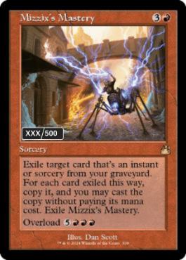 [339]【EN】【ダブルレインボウFOIL】■旧枠■ミジックスの熟達/Mizzix's Mastery(シリアル入り)【RVR】[R][赤]