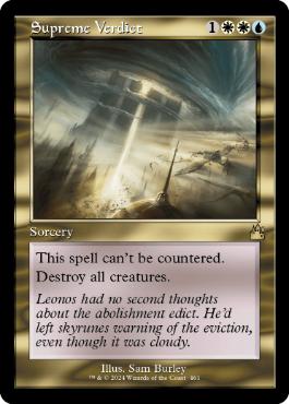 [461]【EN】【FOIL】■旧枠■至高の評決/Supreme Verdict【RVR】[R][多色]