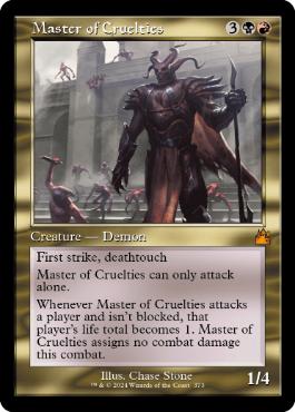 [373]【EN】【FOIL】■旧枠■残虐の達人/Master of Cruelties【RVR】[M][多色]