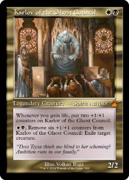 [369]【EN】【FOIL】■旧枠■幽霊議員カルロフ/Karlov of the Ghost Council【RVR】[M][多色]