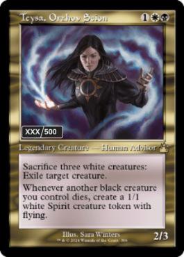 [386]【EN】【ダブルレインボウFOIL】■旧枠■オルゾフの御曹子、テイサ/Teysa, Orzhov Scion(シリアル入り)【RVR】[R][多色]