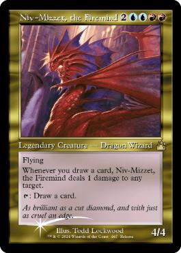 [467]【EN】【FOIL】■旧枠■火想者ニヴ＝ミゼット/Niv-Mizzet, the Firemind【RVR】[R][多色]