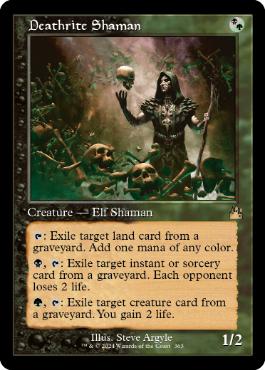 [363]【EN】【FOIL】■旧枠■死儀礼のシャーマン/Deathrite Shaman【RVR】[R][多色]