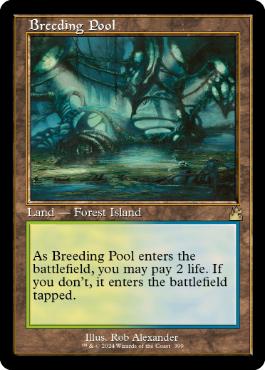 [399]【EN】【FOIL】■旧枠■繁殖池/Breeding Pool【RVR】[R][土地]