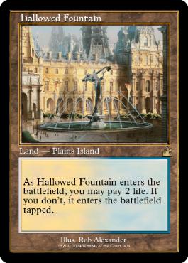 [404]【EN】【FOIL】■旧枠■神聖なる泉/Hallowed Fountain【RVR】[R][土地]