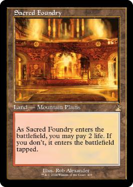 [409]【EN】【FOIL】■旧枠■聖なる鋳造所/Sacred Foundry【RVR】[R][土地]