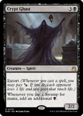[070]【EN】【FOIL】墓所の怪異/Crypt Ghast【RVR】[R][黒]