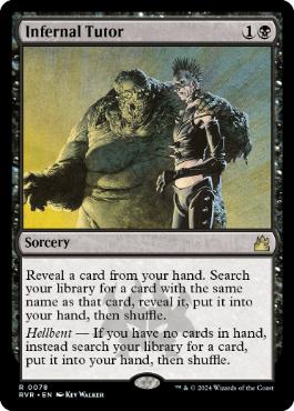 [078]【EN】【FOIL】冥府の教示者/Infernal Tutor【RVR】[R][黒]