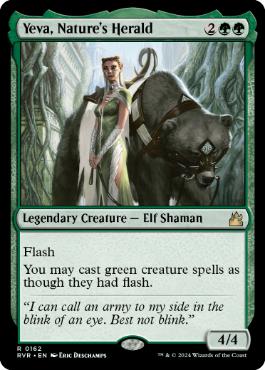 [162]【EN】【FOIL】自然の伝令、イェヴァ/Yeva, Nature's Herald【RVR】[R][緑]