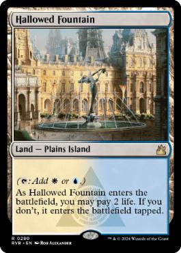 [280]【EN】【FOIL】神聖なる泉/Hallowed Fountain【RVR】[R][土地]