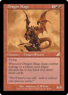 [087]【EN】ドラゴン魔道士/Dragon Mage【SCG】[R][赤]