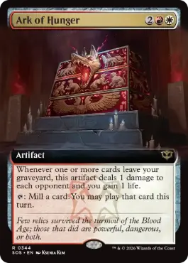 [344]【EN】【FOIL】■拡張アート■飢餓の箱/Ark of Hunger【SOS】[多色][R]