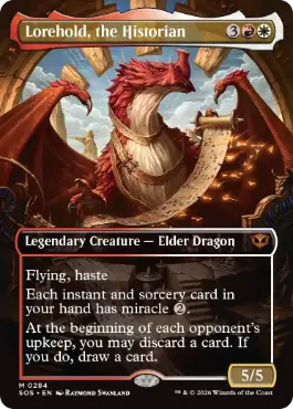 [284]【EN】【FOIL】■ボーダーレス■歴史学ぶもの、ロアホールド/Lorehold, the Historian【SOS】[多色][M]