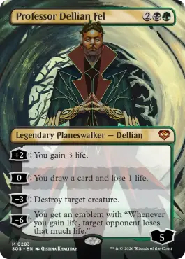 [283]【EN】【FOIL】■ボーダーレス■デリアン・フェル教授/Professor Dellian Fel【SOS】[多色][M]