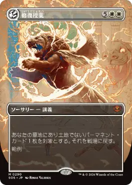 [290]【JP】■ボーダーレス■修復授業/Restoration Seminar【SOS】[白][M]
