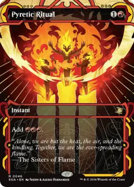 [046]【EN】【FOIL】発熱の儀式/Pyretic Ritual【SOA】[赤][R]