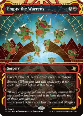 [043]【EN】【FOIL】巣穴からの総出/Empty the Warrens【SOA】[赤][R]