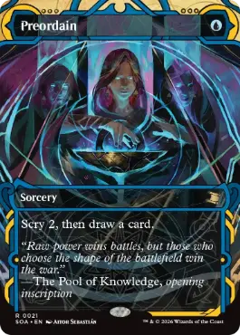 [021]【EN】【FOIL】定業/Preordain【SOA】[青][R]