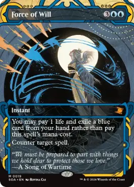 [019]【EN】【FOIL】意志の力/Force of Will【SOA】[青][M]