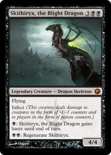 [079]【EN】荒廃のドラゴン、スキジリクス/Skithiryx, the Blight Dragon【SOM】[M][黒]