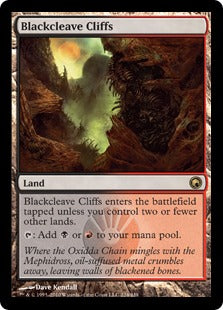 [224]【EN】黒割れの崖/Blackcleave Cliffs【SOM】[R][土地]