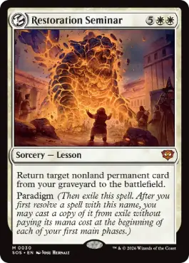 [030]【EN】【FOIL】修復授業/Restoration Seminar【SOS】[M][白]