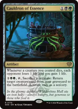 [179]【EN】【FOIL】精髄の大釜/Cauldron of Essence【SOS】[R][多色]