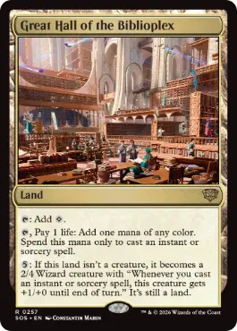 [257]【EN】大図書棟の大ホール/Great Hall of the Biblioplex【SOS】[R][土地]