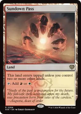 [264]【EN】【FOIL】日没の道/Sundown Pass【SOS】[R][土地]