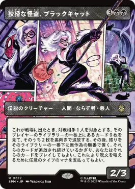 [222]【JP】■ボーダーレス■狡猾な怪盗、ブラックキャット/Black Cat, Cunning Thief【SPM】[R][黒]