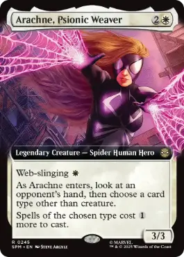 [245]【EN】■拡張アート■サイオニック・ウィーバー、アラクネ/Arachne, Psionic Weaver【SPM】[R][白]