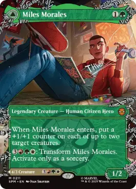 [211]【EN】■ボーダーレス■マイルズ・モラレス/Miles Morales【SPM】[M][緑]