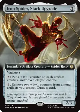 [279]【EN】■拡張アート■スタークによる改良、アイアン・スパイダー/Iron Spider, Stark Upgrade【SPM】[R][茶]