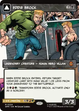 [224]【EN】【FOIL】■ボーダーレス■エディ・ブロック/Eddie Brock【SPM】[M][黒]