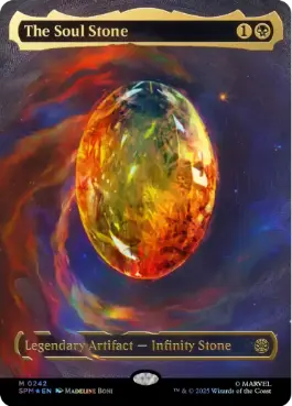 [242]【EN】【コズミックFOIL】■ボーダーレス■ソウル・ストーン/The Soul Stone【SPM】[M][黒]
