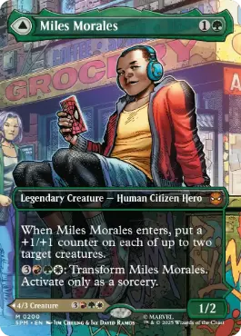 [200]【EN】【FOIL】■ボーダーレス■マイルズ・モラレス/Miles Morales【SPM】[M][緑]
