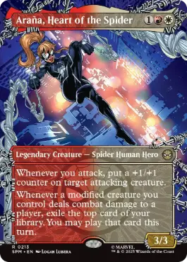 [213]【EN】【FOIL】■ボーダーレス■蜘蛛の心、アラーニャ/Araña, Heart of the Spider【SPM】[R][多色]