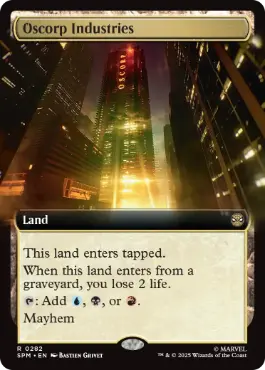 [282]【EN】【FOIL】■拡張アート■オズコープ社/Oscorp Industries【SPM】[R][土地]