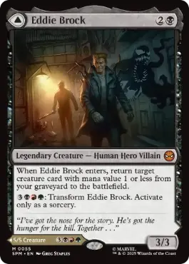 [055]【EN】【FOIL】エディ・ブロック/Eddie Brock【SPM】[M][黒]