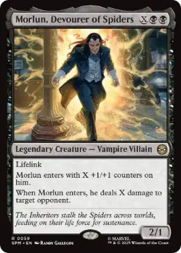 [059]【EN】蜘蛛を貪る者、モーラン/Morlun, Devourer of Spiders【SPM】[R][黒]