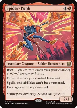 [092]【EN】【FOIL】スパイダーパンク/Spider-Punk【SPM】[R][赤]
