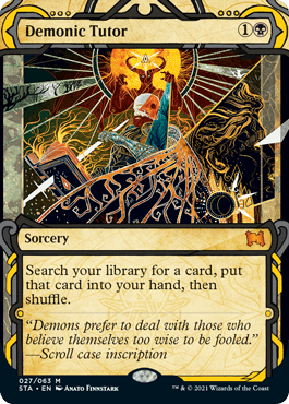[027]【EN】【FOIL】悪魔の教示者/Demonic Tutor【STA】[M][黒]
