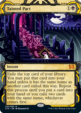 [033]【EN】【FOIL】汚れた契約/Tainted Pact【STA】[M][黒]