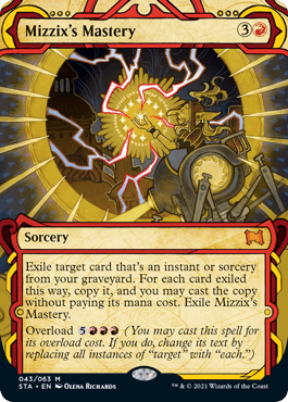 [043]【EN】【FOIL】ミジックスの熟達/Mizzix's Mastery【STA】[M][赤]